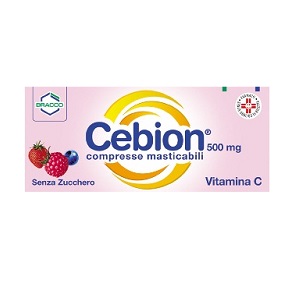 CEBION MASTICABILE SENZA ZUCCHERO VITAMINA C 500 MG 20 COMPRESSE - Farmacia-flash.it