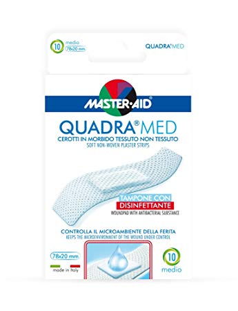 CEROTTO MASTER-AID QUADRA DERMOATTIVO SUPER 10 PEZZI - Farmacia-flash.it