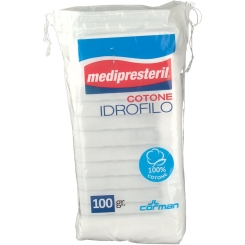 COTONE IDROFILO FU MEDIPRESTERIL CONFEZIONE DA 100GRAMMI - Farmacia-flash.it