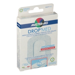 MEDICAZIONE COMPRESSA AUTOADESIVA DERMOATTIVA IPOALLERGENICA AERATA MASTER-AID DROP MED 7X5 5 PEZZI - Farmacia-flash.it