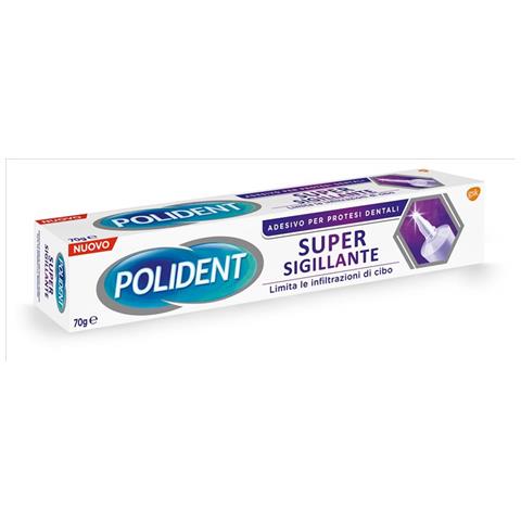 POLIDENT SUPER TENUTA+SIGILLANTE ADESIVO PROTESI DENTALE 70 G - Farmacia-flash.it