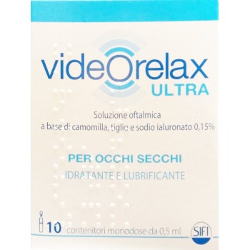 COLLIRIO IDRATANTE E LUBRIFICANTE VIDEORELAX ULTRA MONODOSE 0,5 ML 10 PEZZI - Farmacia-flash.it