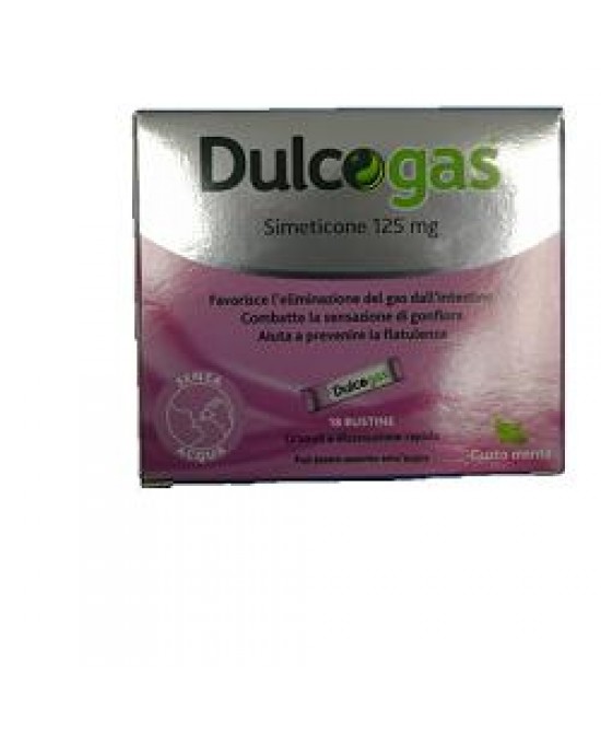 DULCOGAS SIMETICONE 125MG 18 BUSTINE - Farmacia-flash.it