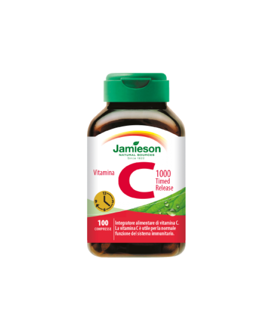 JAMIESON VITAMINA C 1000 TIMED RELEASE 100 COMPRESSE BARATTOG - Farmacia-flash.it