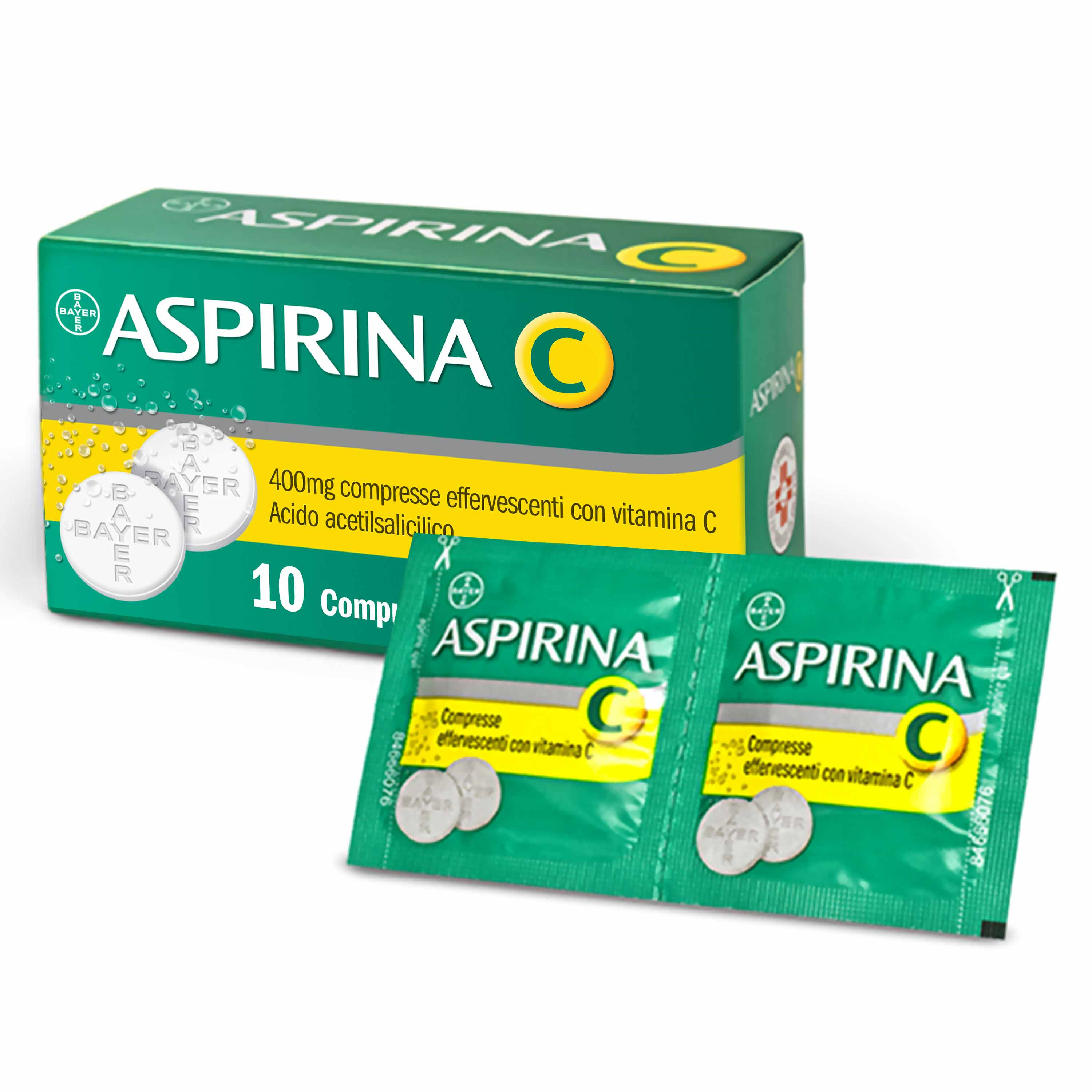ASPIRINA C*10CPR EFF 400+240MG - Farmacia-flash.it