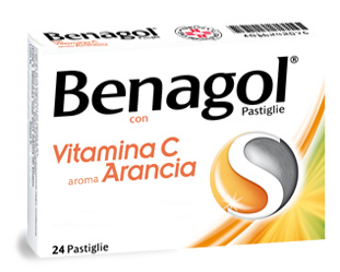 BENAGOL VIT C*24PAST ARANCIA - Farmacia-flash.it