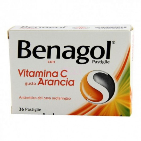 BENAGOL VIT C*36PAST ARANCIA - Farmacia-flash.it