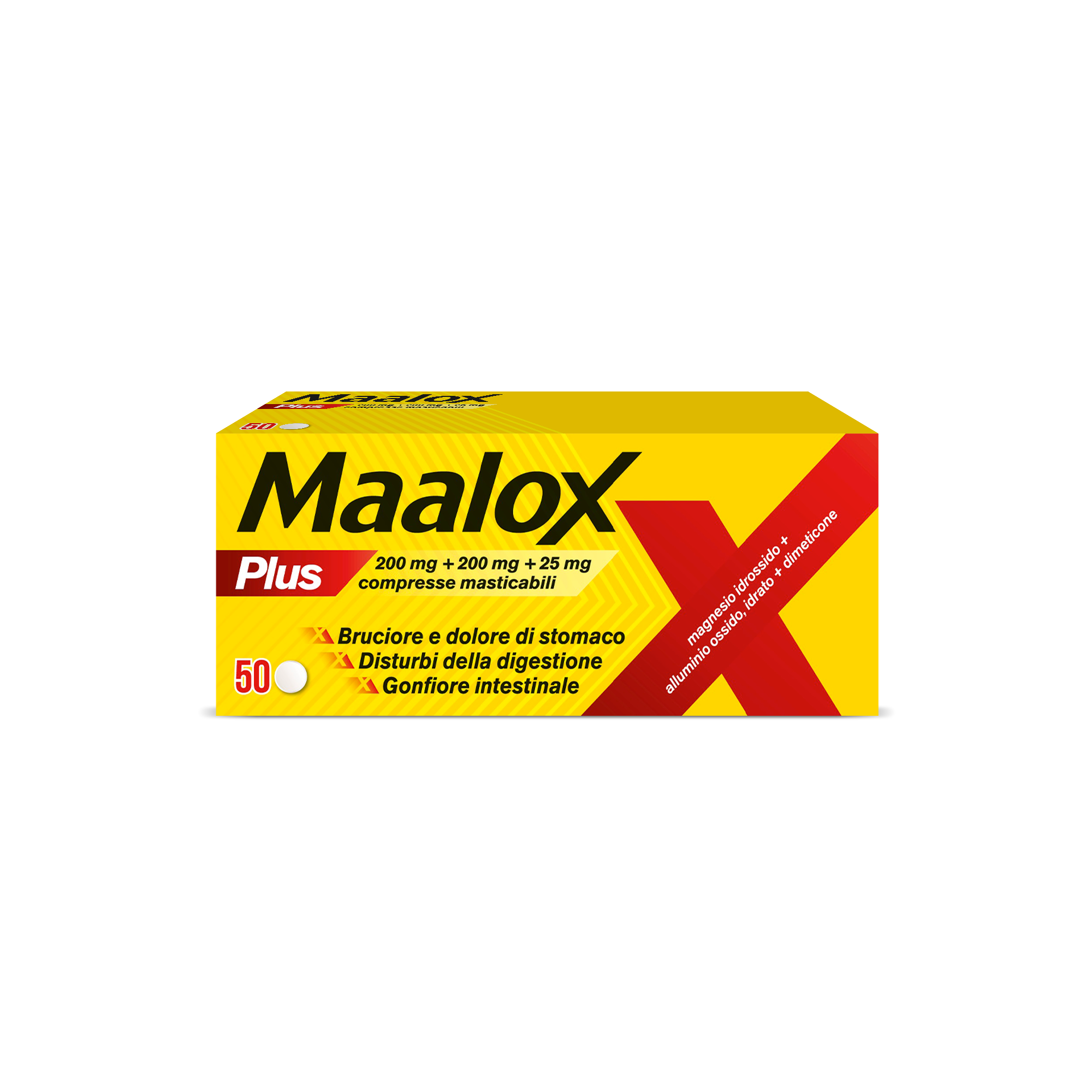 MAALOX PLUS*50CPR MAST - Farmacia-flash.it