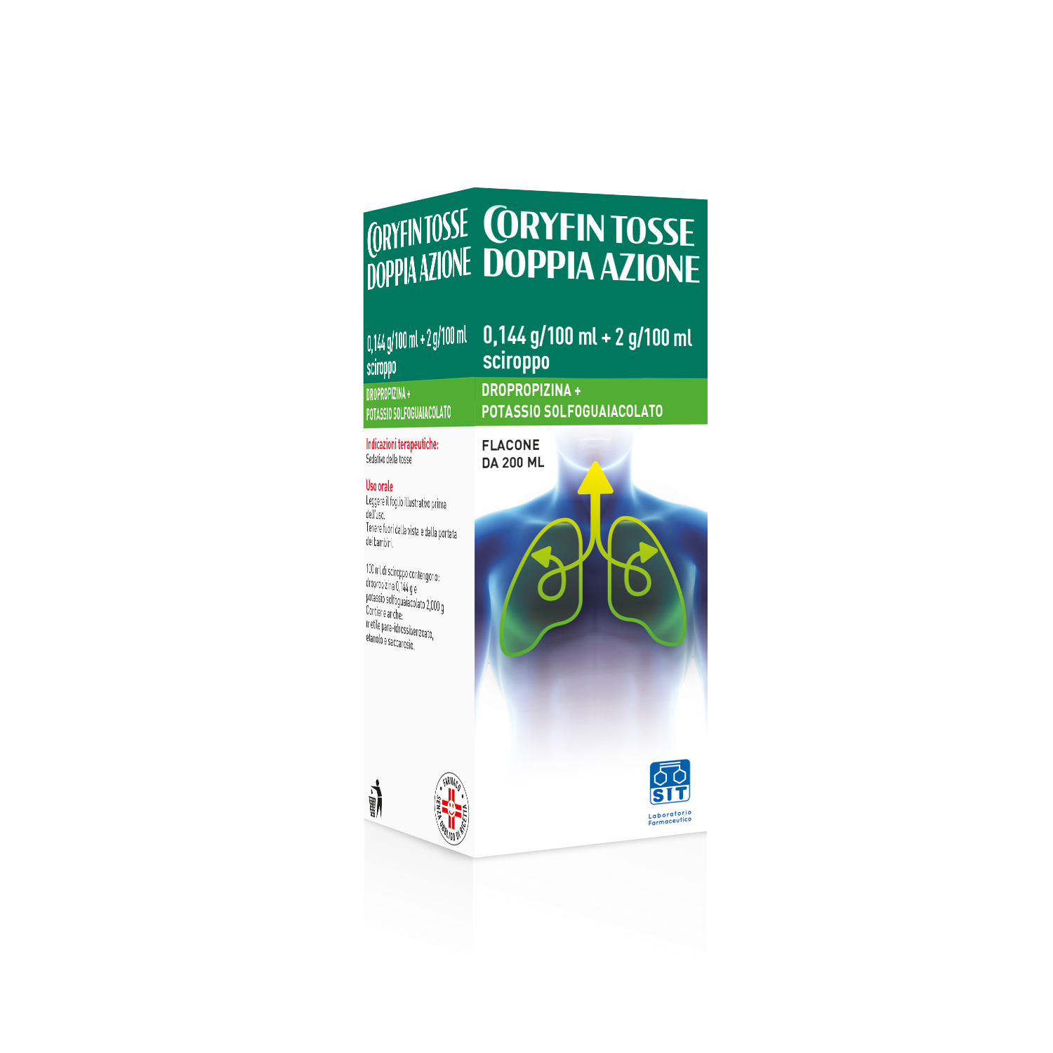CORYFIN TOSSE DOPPIA AZ*200ML - Farmacia-flash.it