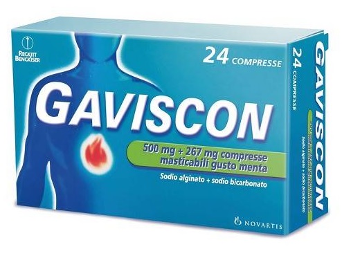 GAVISCON*24CPR MENTA 500+267MG - Farmacia-flash.it