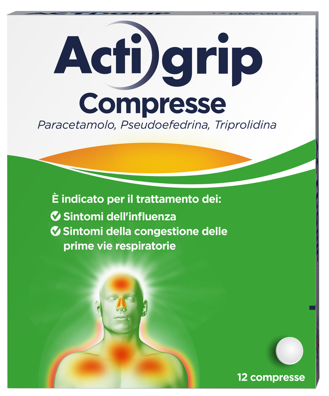 ACTIGRIP*12CPR 2,5+60+500MG - Farmacia-flash.it
