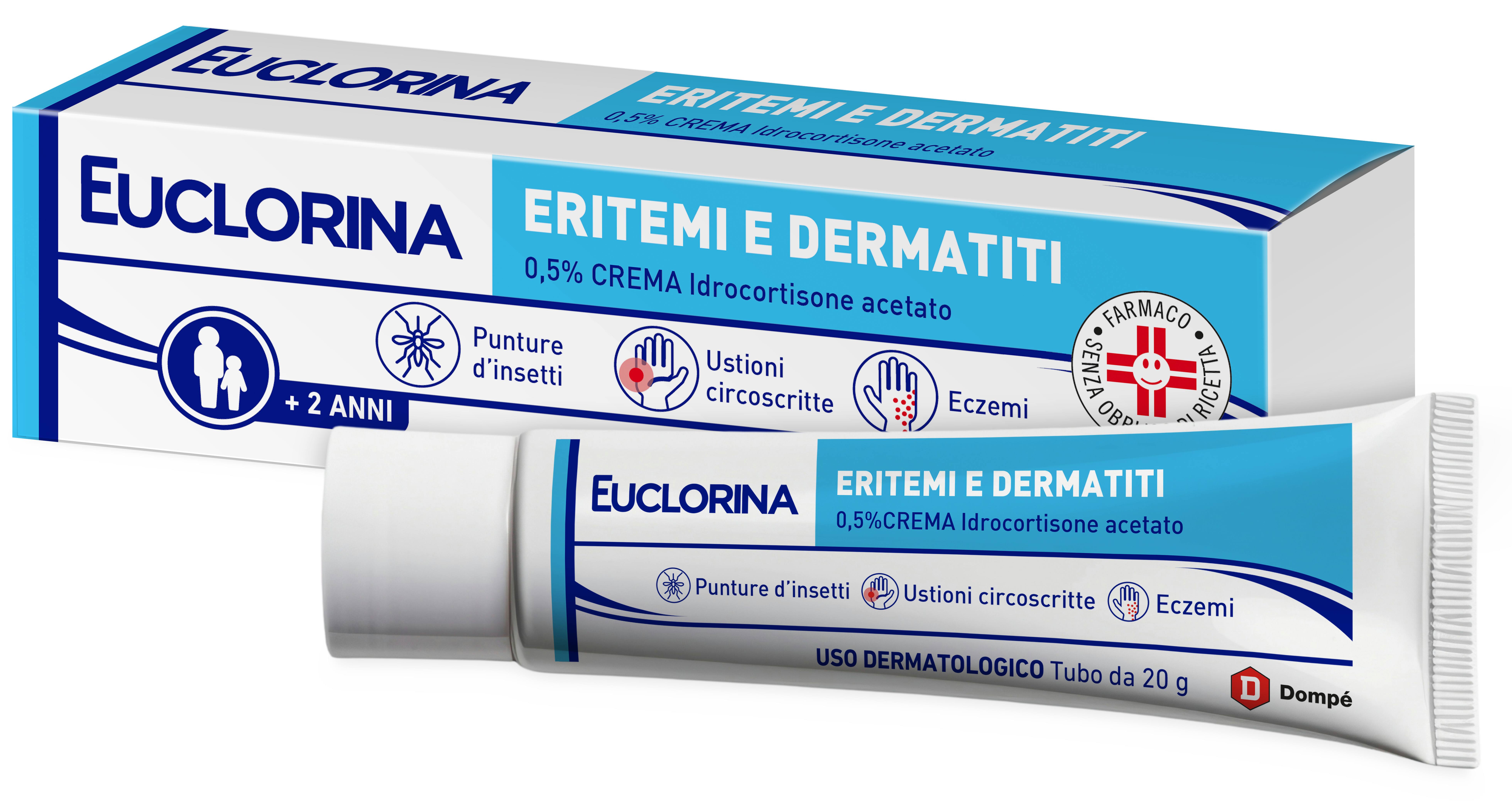 EUCLORINA ERITEMI*CR 20G 0,5% - Farmacia-flash.it