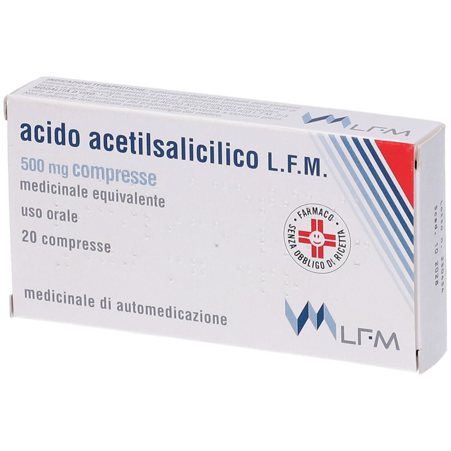 ACIDO ACETILSALIC LFM*20CPR500 - Farmacia-flash.it
