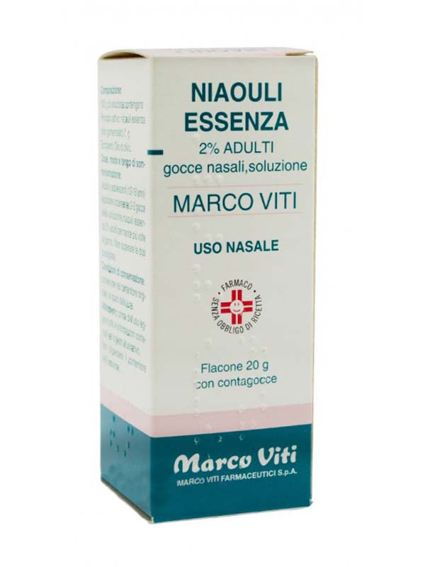 NIAOULI ESSENZA MV*2% GTT 20G - Farmacia-flash.it
