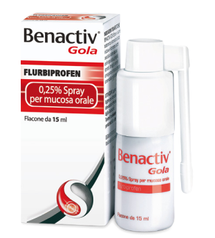 BENACTIV GOLA*SPRAY 15ML 0,25% - Farmacia-flash.it