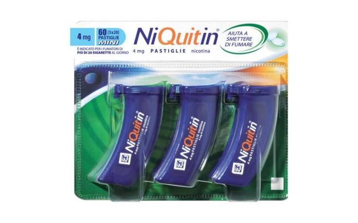 NIQUITIN*60PASTL 4MG MENTA FL - Farmacia-flash.it