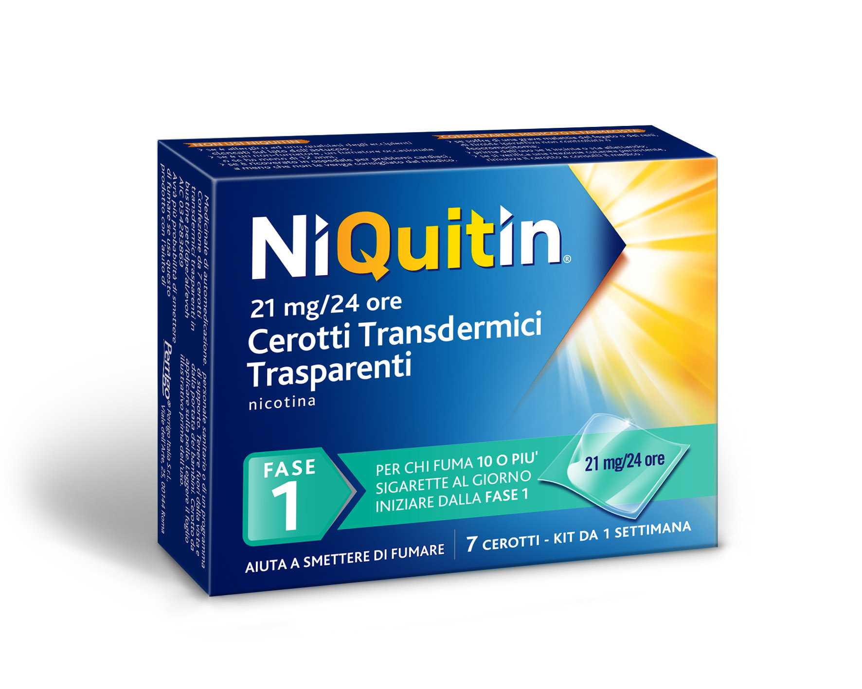 NIQUITIN*7CER TRANSD 21MG/24H - Farmacia-flash.it