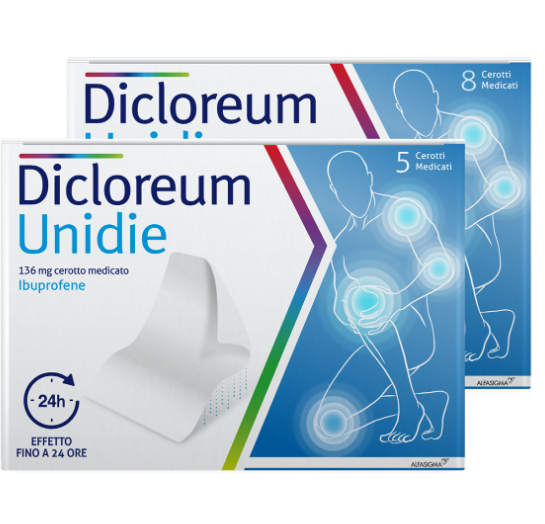 DICLOREUM UNIDIE*8CER 136MG24H - Farmacia-flash.it