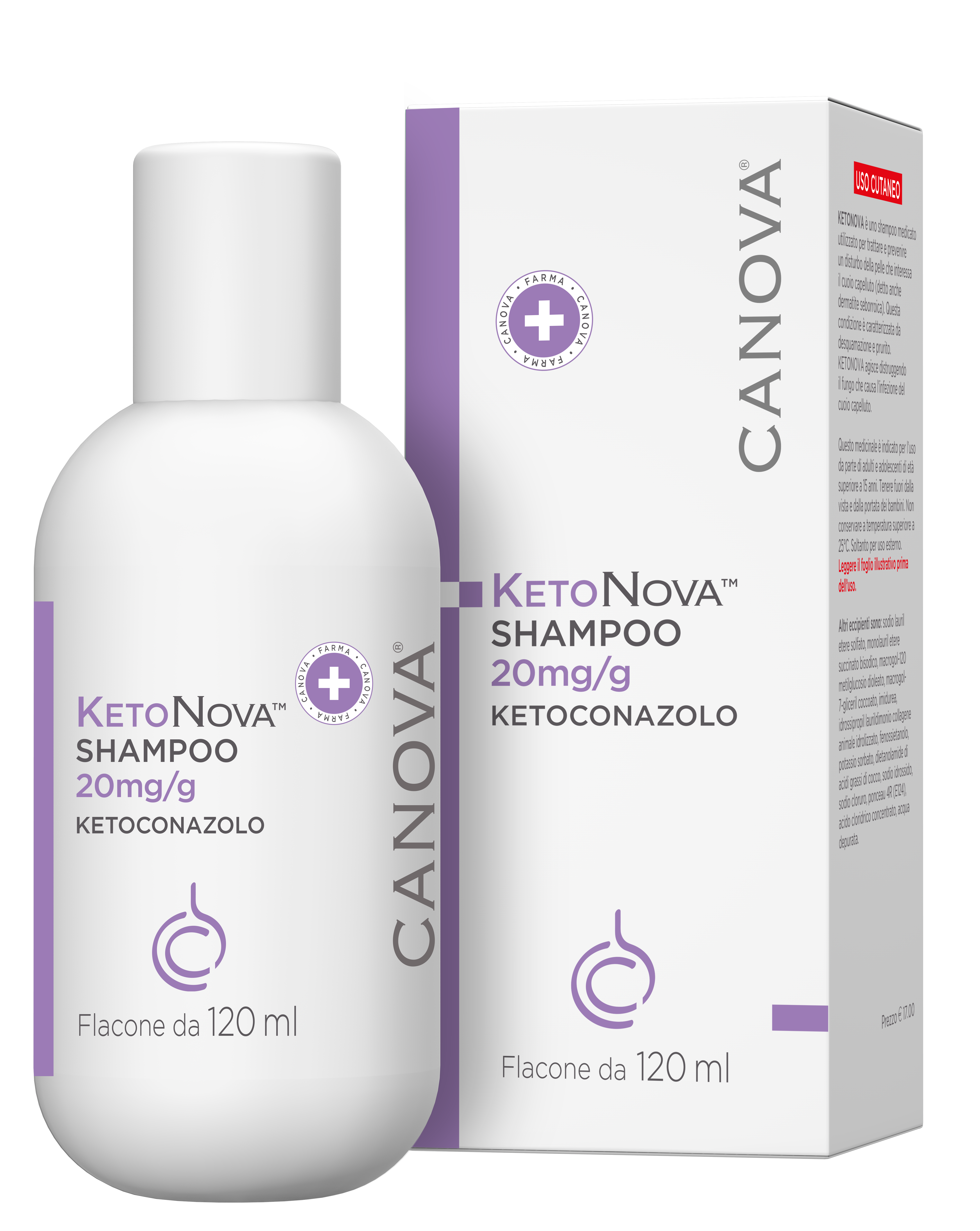 KETONOVA*SHAMPOO 120ML 20MG/G - Farmacia-flash.it