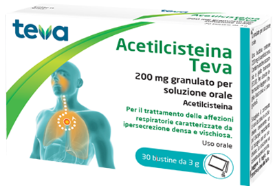 ACETILCISTEINA TEVA*30BS 200MG - Farmacia-flash.it