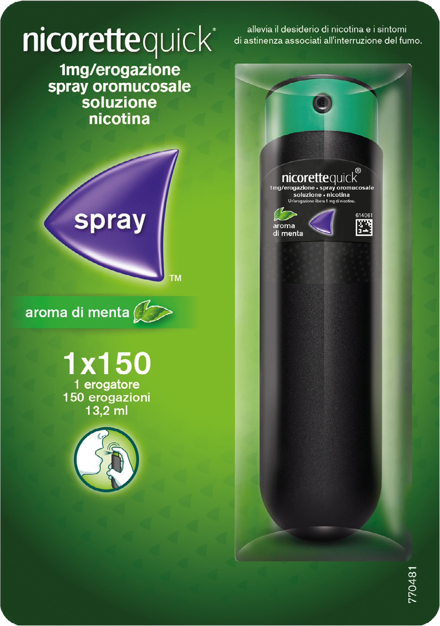NICORETTEQUICK*SPRAY 1FL 150D - Farmacia-flash.it