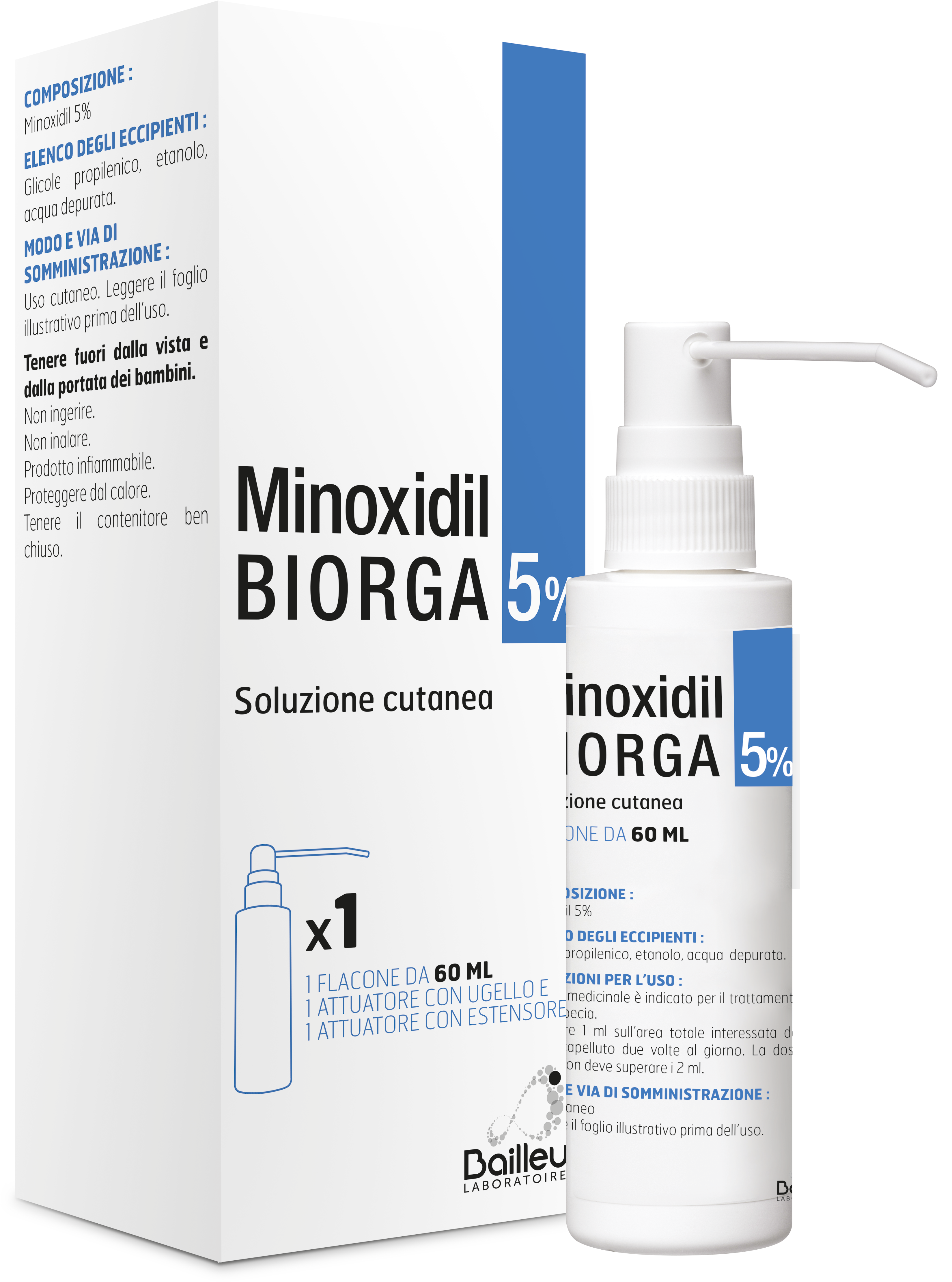 MINOXIDIL BIORGA*SOL CUT60ML5% - Farmacia-flash.it