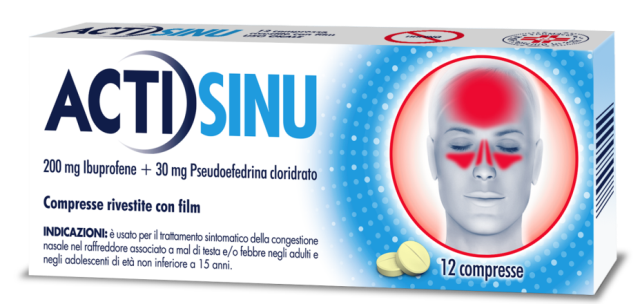 ACTISINU*12CPR 200MG+30MG - Farmacia-flash.it