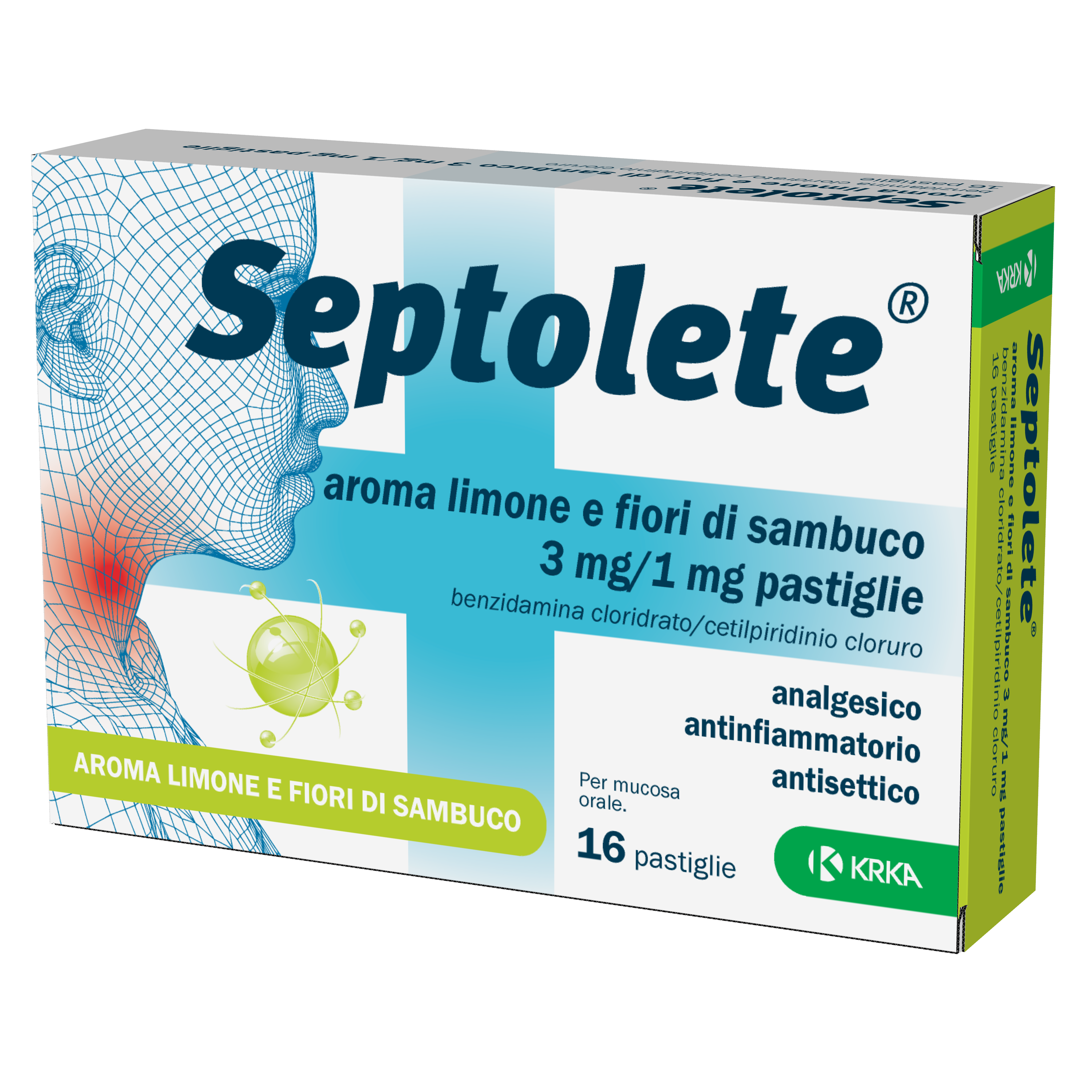 SEPTOLETE*16PAST3+1MG LIM FIOR - Farmacia-flash.it