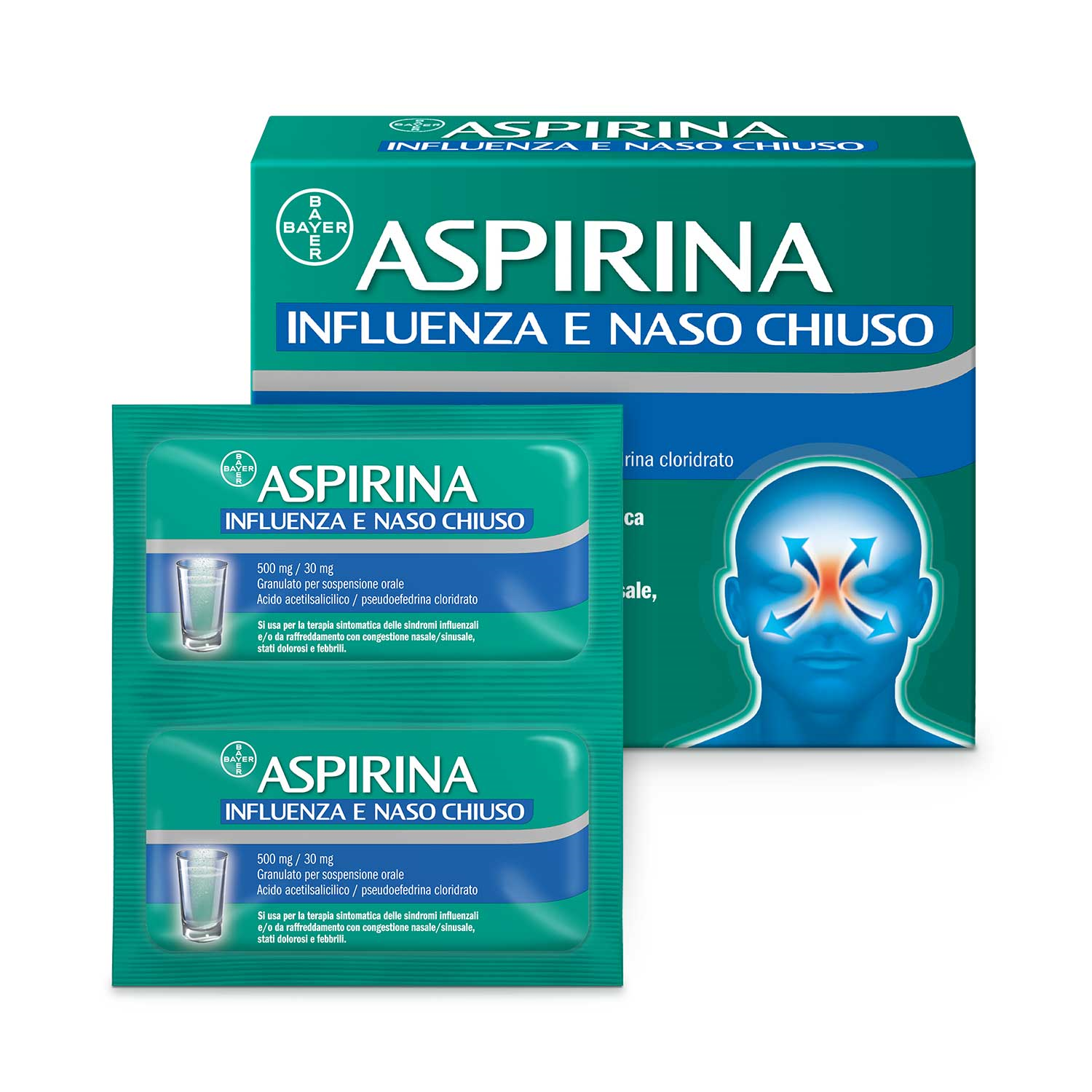ASPIRINA INFLUENZA E NASO C*10 - Farmacia-flash.it