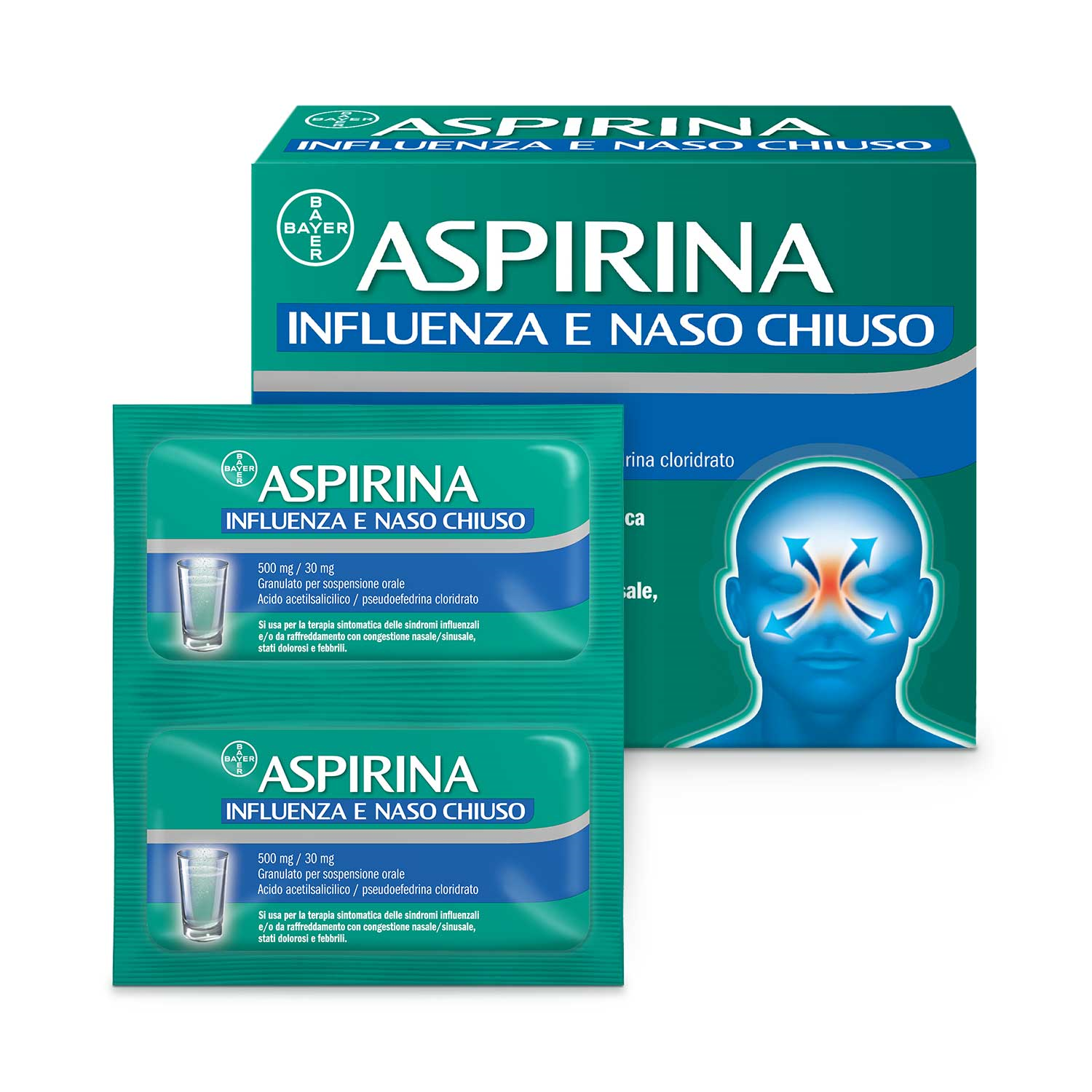 ASPIRINA INFLUENZA E NASO C*20 - Farmacia-flash.it