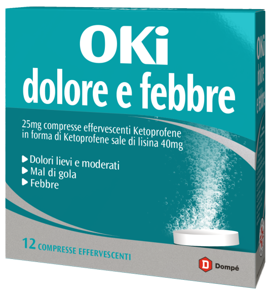OKI DOLORE E FEBBRE*12CPR EFF - Farmacia-flash.it