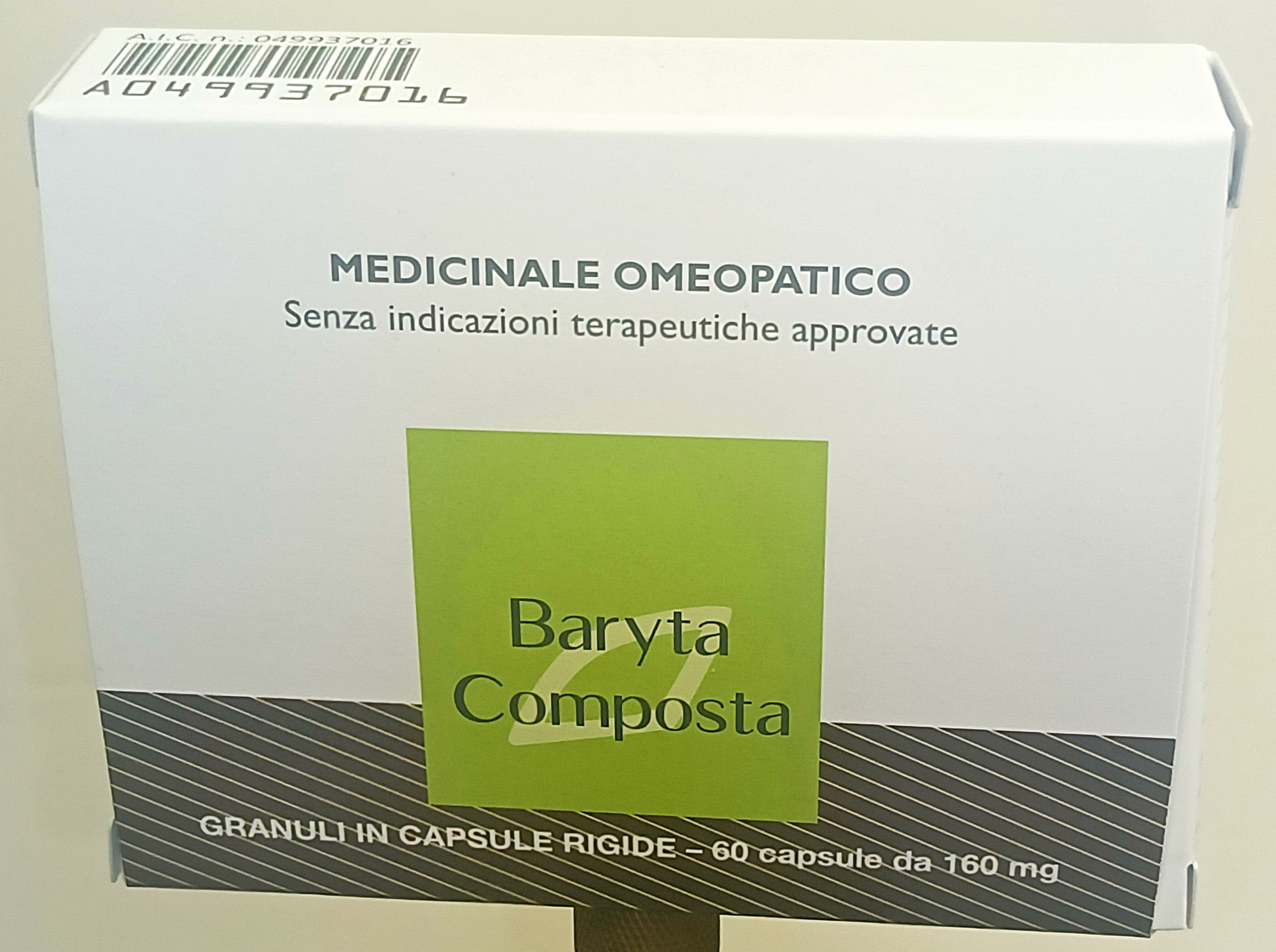 BARYTA COMPOSTA*60CPS 160MG - Farmacia-flash.it