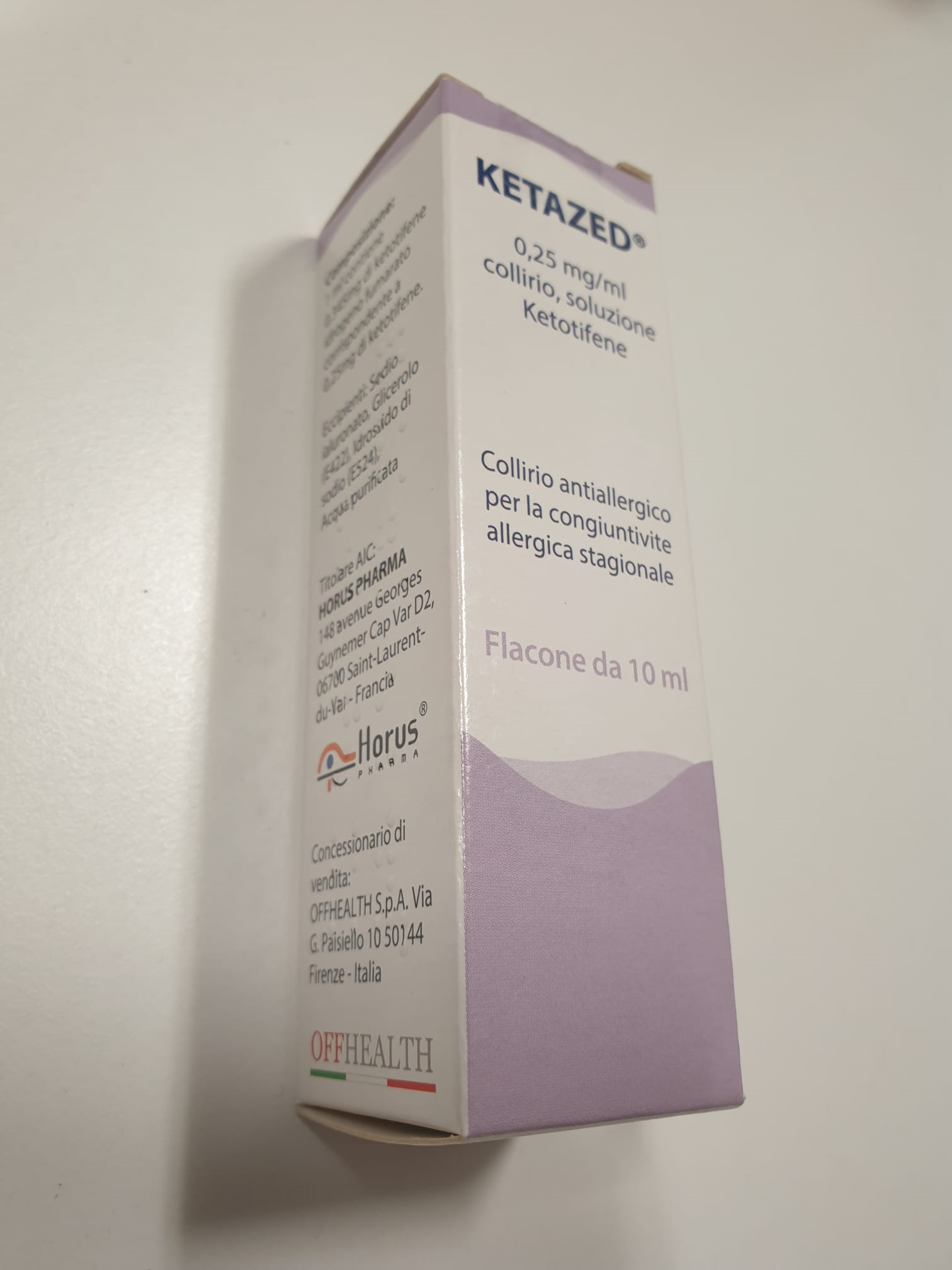 KETAZED*COLL FL 10ML 0,25MG/ML - Farmacia-flash.it