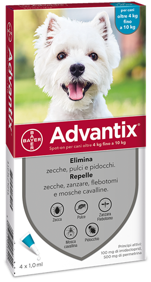 ADVANTIX SPOT ON*4PIP 4-10KG - Farmacia-flash.it