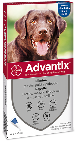 ADVANTIX SPOT ON*4PIP 25-40KG - Farmacia-flash.it