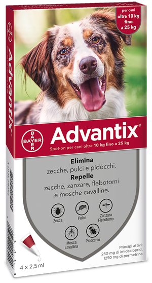 ADVANTIX SPOT ON*4PIP 10-25KG - Farmacia-flash.it
