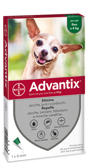 ADVANTIX SPOT ON*1PIP 0-4KG - Farmacia-flash.it