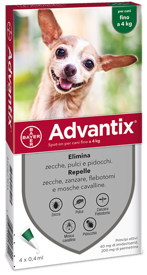 ADVANTIX SPOT ON*4PIP 0-4KG - Farmacia-flash.it