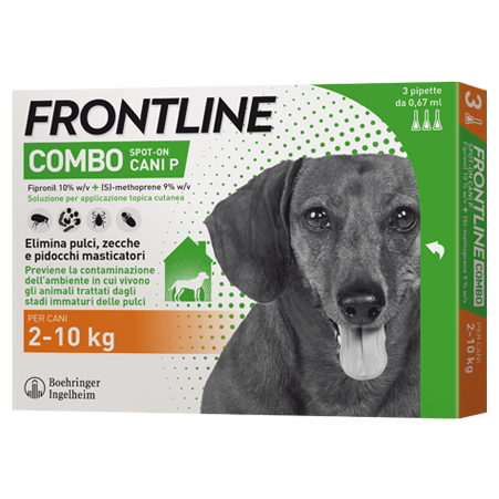 FRONTLINE COMBO*3PIP 2-10KG CA - Farmacia-flash.it