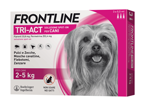 FRONTLINE TRI-ACT*3PIP 2-5KG - Farmacia-flash.it