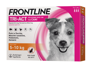 FRONTLINE TRI-ACT*3PIP 5-10KG - Farmacia-flash.it