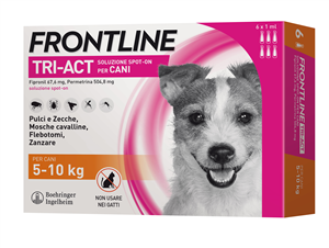 FRONTLINE TRI-ACT*6PIP 5-10KG - Farmacia-flash.it
