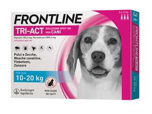 FRONTLINE TRI-ACT*3PIP 10-20KG - Farmacia-flash.it