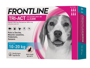FRONTLINE TRI-ACT*6PIP 10-20KG - Farmacia-flash.it