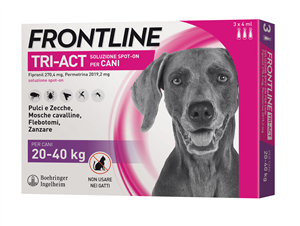 FRONTLINE TRI-ACT*3PIP 20-40KG - Farmacia-flash.it