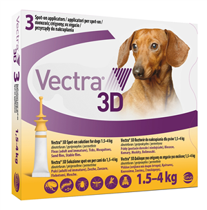 VECTRA 3D*3PIP 1,5-4KG GIALLO - Farmacia-flash.it