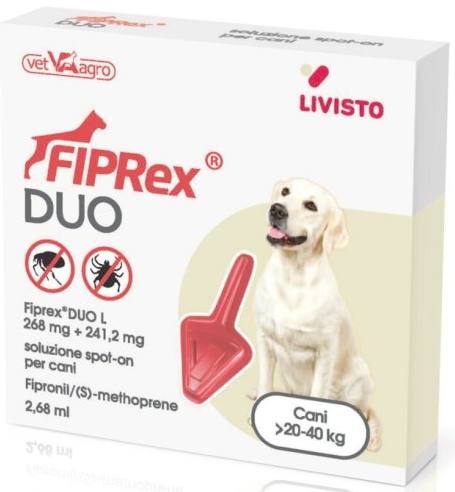 FIPREX DUO L*1PIP 20-40KG CANI - Farmacia-flash.it