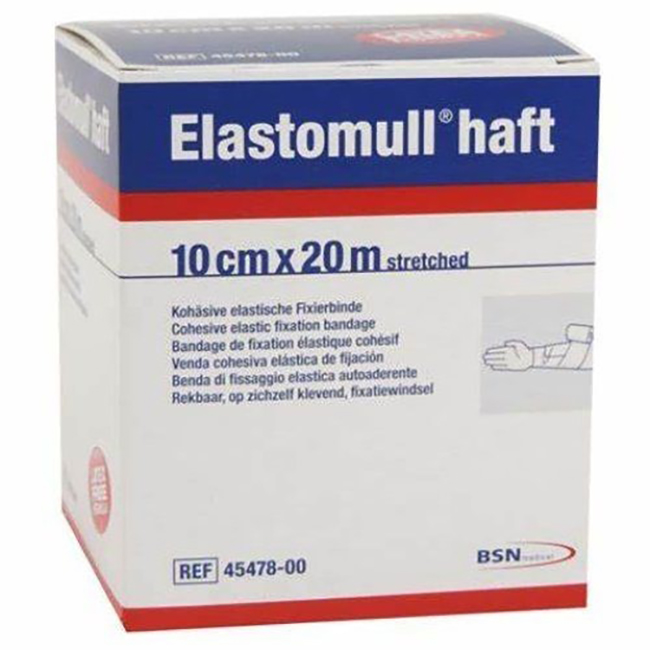 BENDA ELASTICA AUTOADESIVA ELASTOMULL HAFT COMPRESSIONE FORTE CM 10X20 M - Farmacia-flash.it