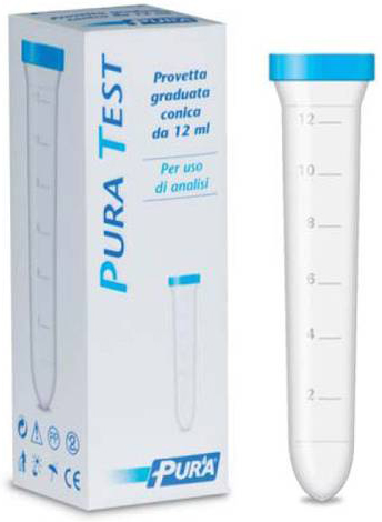 PROVETTA PER URINE PURA TEST GRADUATA CONICA 12 ML - Farmacia-flash.it