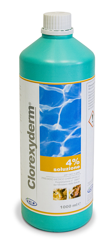 CLOREXYDERM SOLUZIONE 4% 1000 ML - Farmacia-flash.it